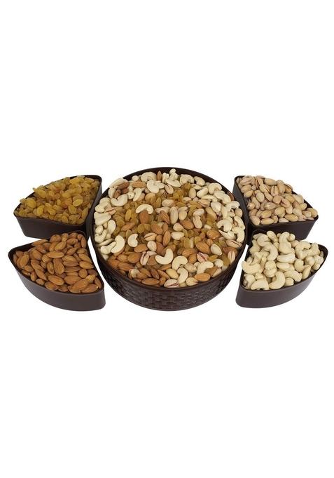 Sainik's Dry Fruit Mall Festive Gift Box Set (Almonds, Cashews, Pista, Raisins- 200Gms Each) 800grams
