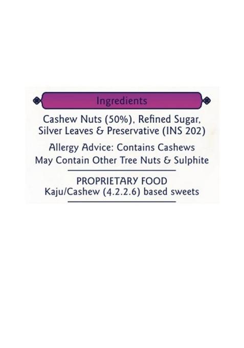 Haldiram's Nagpur Mini Kaju Katli 250g | Bite-Sized Cashew Barfi Traditional Indian Sweet Made with Premium Ideal for Gifting & Snacking