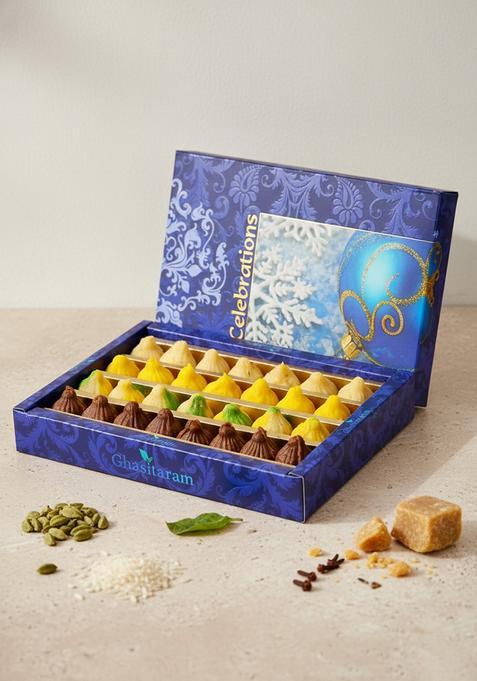 Ghasitaram Gifts Express Delivery Sweets - Ghasitaram's Sugarfree Kaju Mawa Mix Modaks 800 GMS
