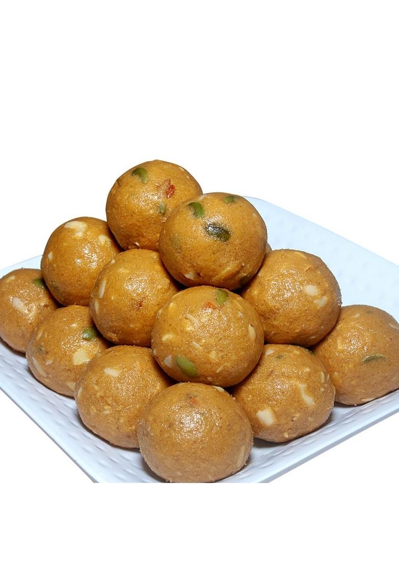 JS Kitchen Flavours Sweets & Snacks Besan Dry fruits Ladoo| Indian Sweet (500 GM) 10pcs