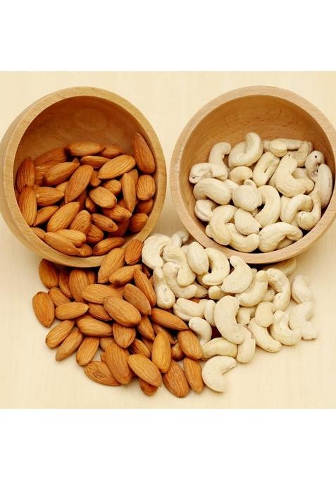 BIGWISHBOX Rakhi Gifts | Kaju Katli Mithai 800g Almonds 1Kg Cashew Nuts 02 Beads With Roli Chawal Tilak Nextday Delivery