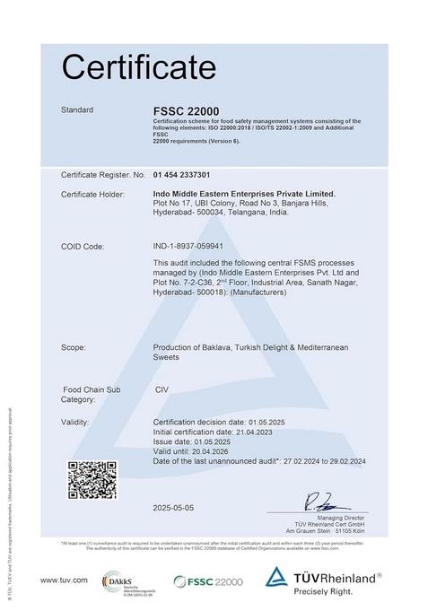 Gourmet Baklava Prime Connoisseur Gift Box, Mixed Assortment with Pista Burma, Chocolate Cashew, Nut Nest, Finger Baklava, Belloria, Almond, 610g, Pure Cow Ghee