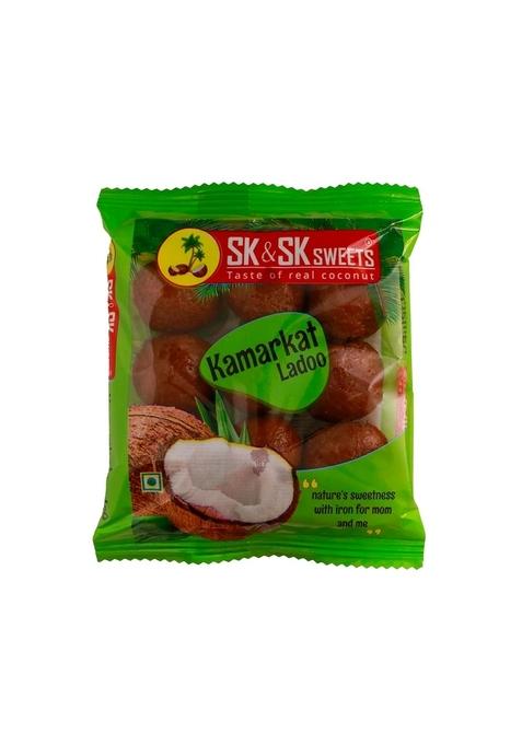 SK & SWEETS Kamarkat ladoo Traditional Indian Mithai | Coconut Jaggery Candy Gift Pack Authentic South Sweet Box Pure Palm No Refined Sugar Handmade Kalkona