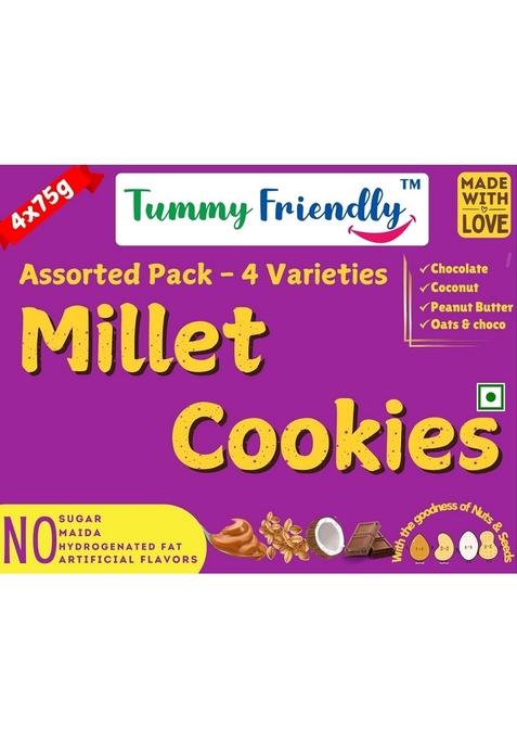 TUMMY FRIENDLY TummyFriendly Foods Millet Cookies for Kids Adults. Healthy Biscuits, Ragi and Jaggery. Snacks Babies 1 Year Old. Gift the Best