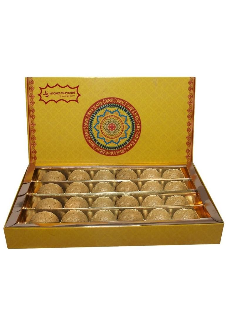 JS Kitchen Flavours Sweets & Snacks Ajawin Ladoo (Pre Delivery Post Ladoo)| Indian Sweet (500 GM) 10pcs