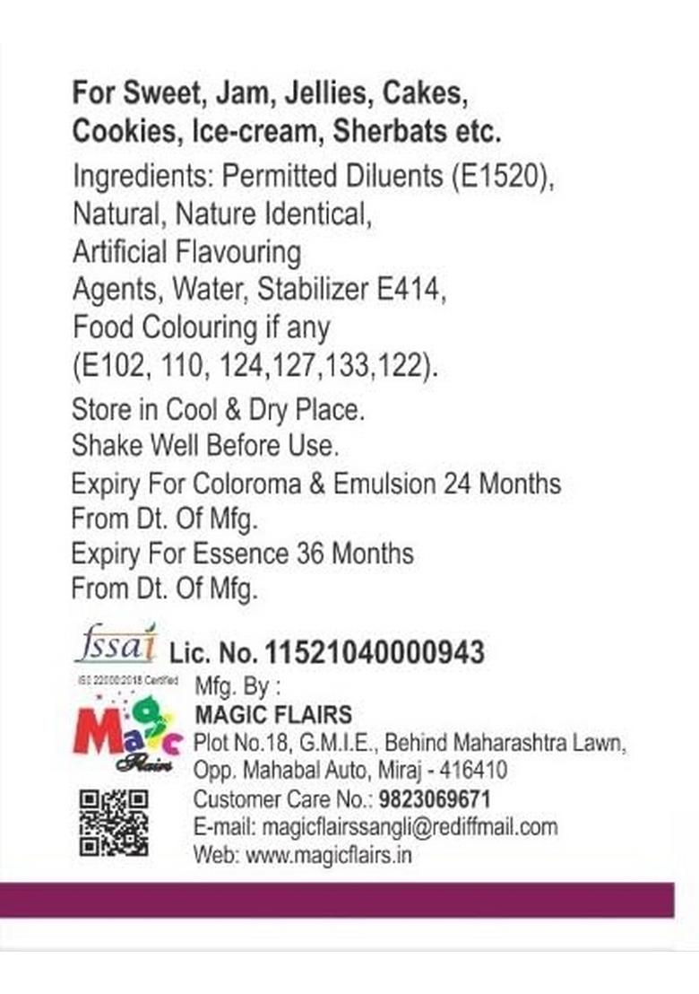 PAPILON Concentrated Food Flavour RUHROSE 50ml For Sharbat, Sweets, Jelly, Icecream.