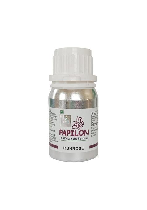 PAPILON Concentrated Food Flavour RUHROSE 50ml For Sharbat, Sweets, Jelly, Icecream.
