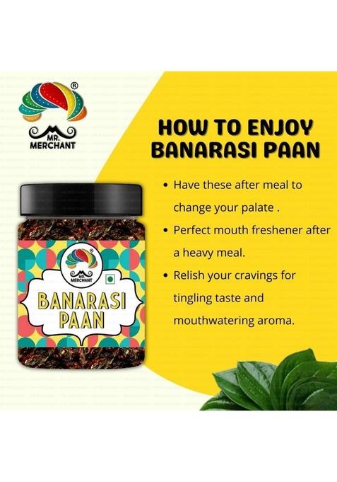 Mr. Merchant Banarasi Meetha Paan Mukhwas, [Mouth Freshener, Digestive, After-Meal Snack] [Jar Pack], 300g