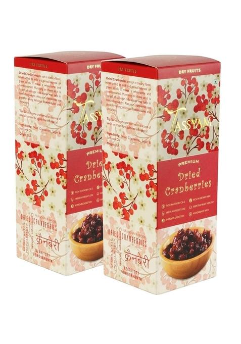 TASSYAM Premium Dried Cranberries 500g (2X 250g) | Healthy Dry Fruits Luxury Box