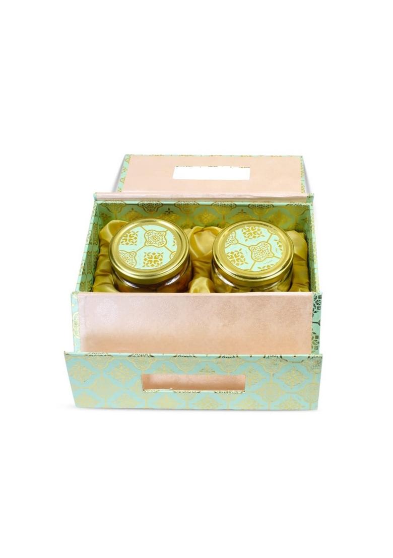 SAPPHIRE FOODS Diwali Gift Hampers Dry Fruit Pack Gifts In Jars for Employees Family Friends Beautiful SF 07 (2 Jar)