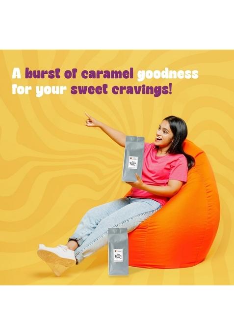 The Crunch Box Ready to Eat Caramel Popcorn Value Packet | Perfect for Movie Nights, Road Trips, Game Evening Snacks, Parties and Gatherings