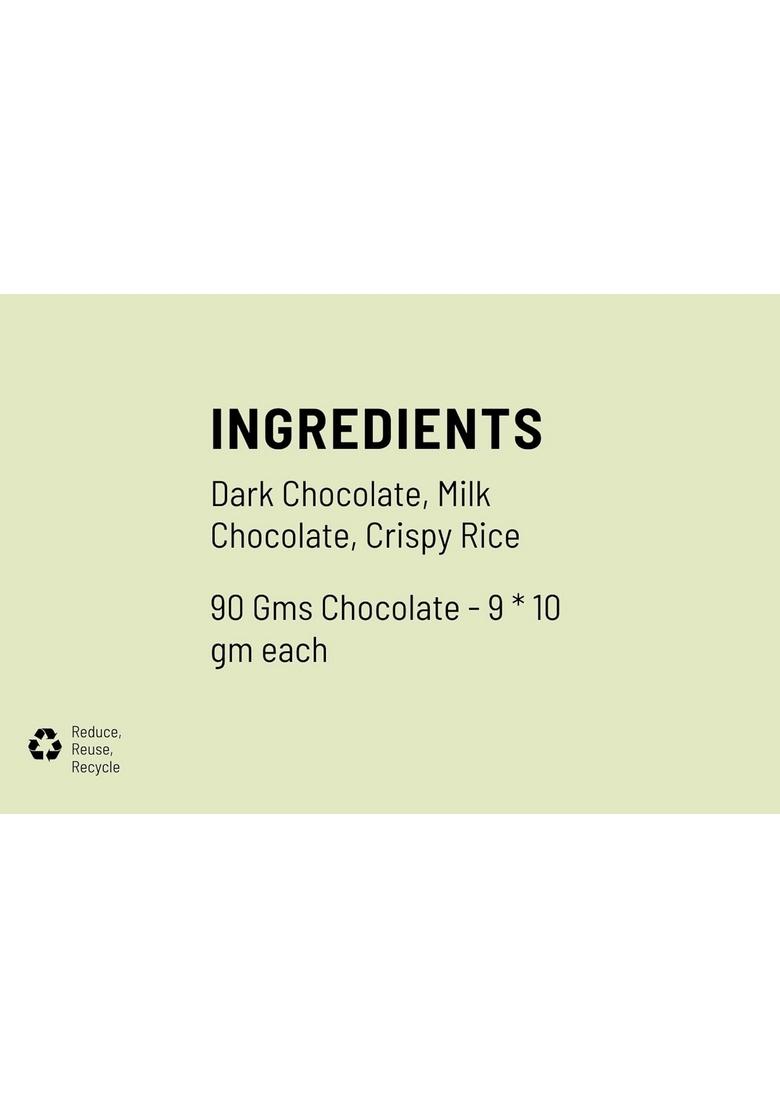 First Bud Organics Rakhi Chocolate Gift Hamper for Family with Hand Made Chocolates, Rakhi, Roli,Chawal & Card | Hampers Brothers Sisters