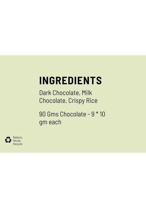 First Bud Organics Rakhi Chocolate Gift Hamper for Family with Hand Made Chocolates, Rakhi, Roli,Chawal & Card | Hampers Brothers Sisters