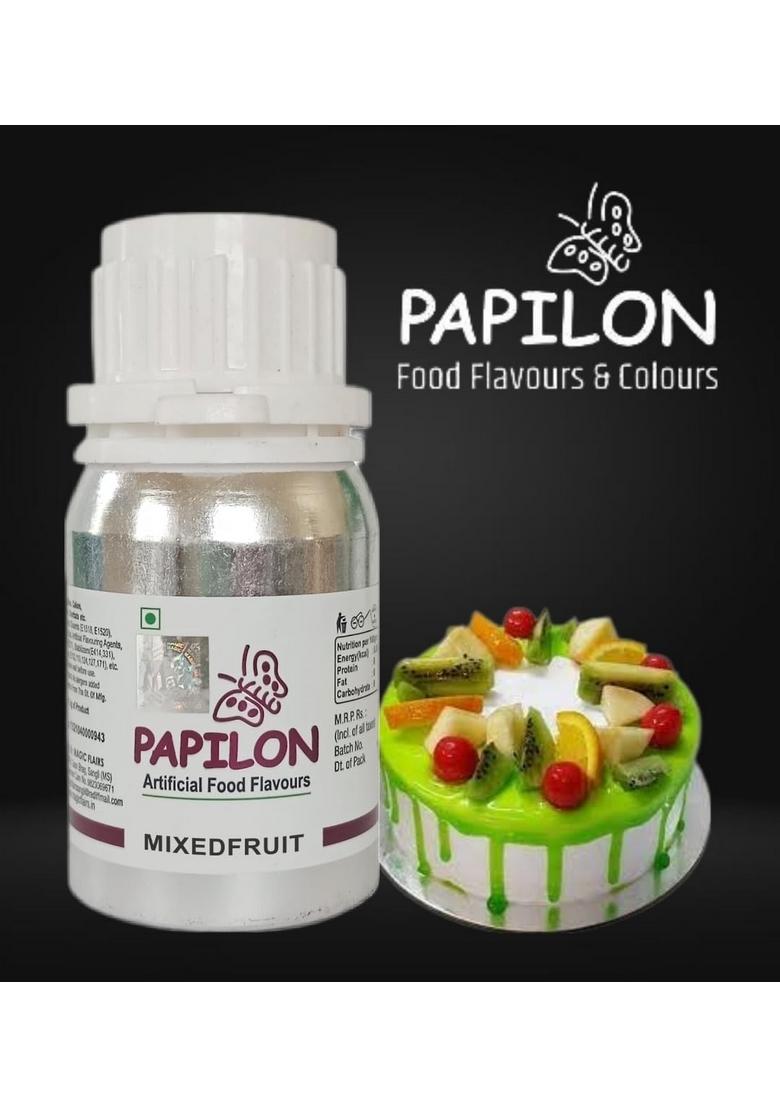 PAPILON Concentrated Food Flavour Mixed Fruit 50ml For Candy, Icecream, Sweets, Jelly, bakery