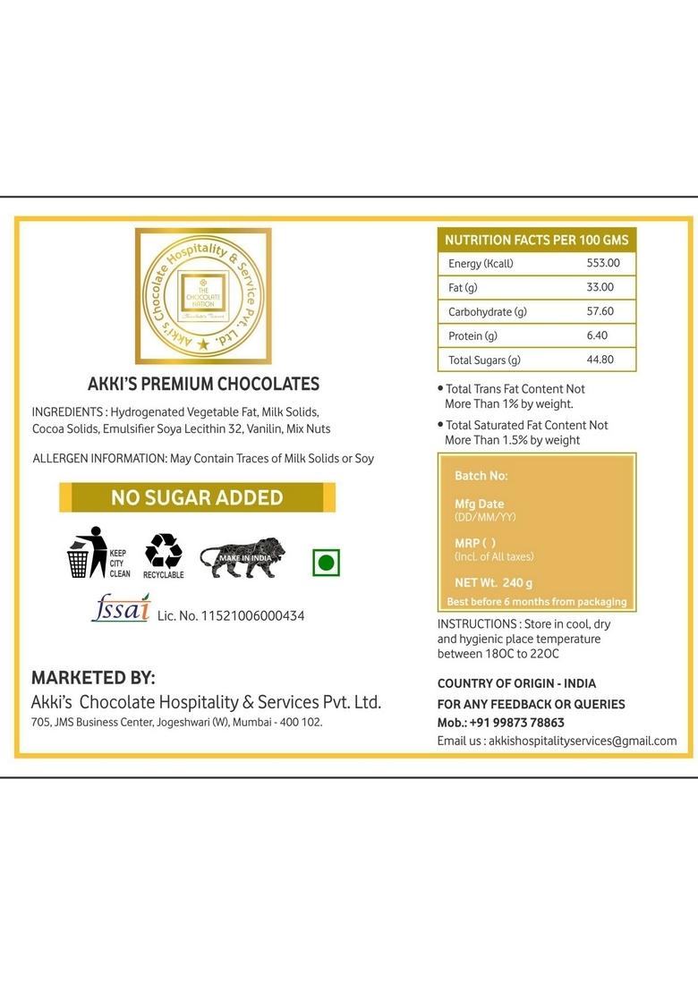 THE CHOCOLATE NATION PREMIUM GIFT BOX|GOURMET BALL, ALMOND ROCKS|FESTIVAL GIFTING|BIRTHDAY