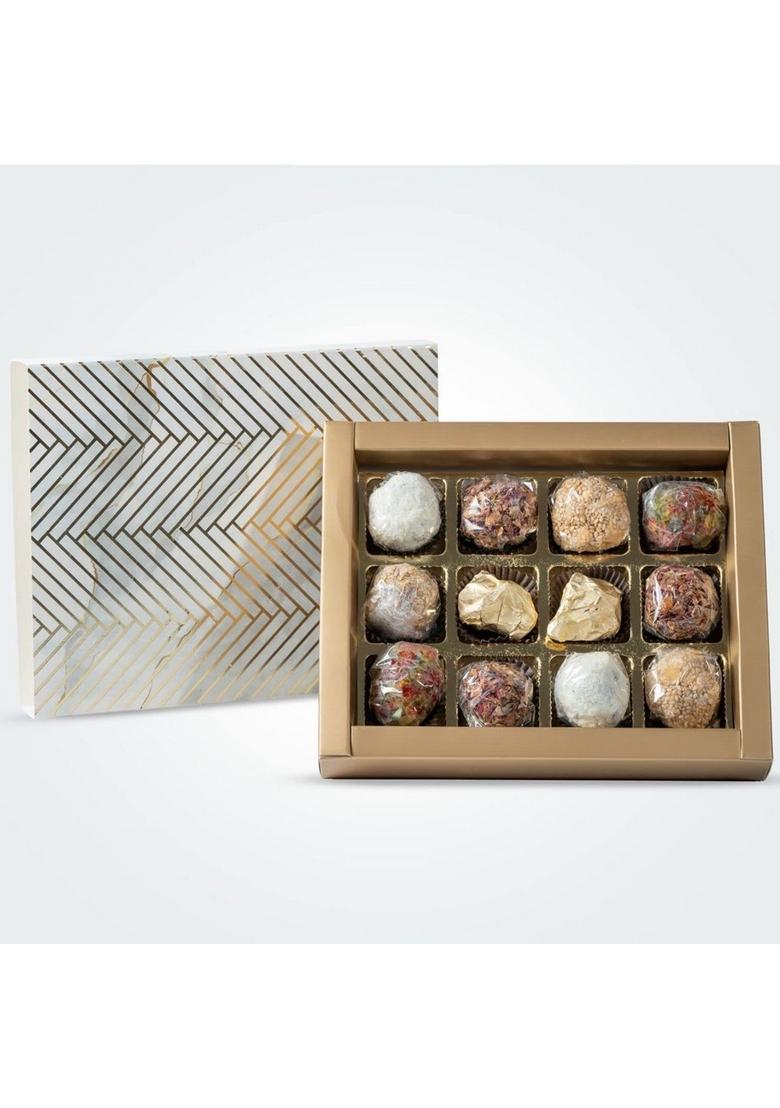 THE CHOCOLATE NATION PREMIUM GIFT BOX|GOURMET BALL, ALMOND ROCKS|FESTIVAL GIFTING|BIRTHDAY