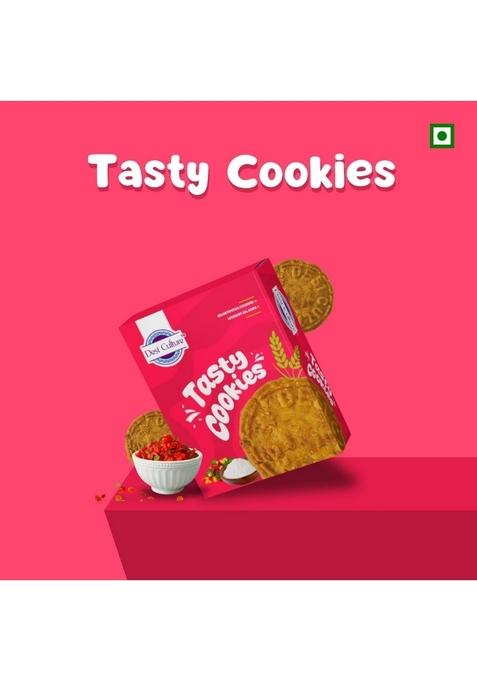 Desi Culture fruit biscuit/Cookies 200g | Crunchy Handmade Bakery-Style Biscuits Tea Time Snack Eggless Vegetarian Cookies for Kids & Adults Healthy Sweet Treat Fresh Hygienic Pack