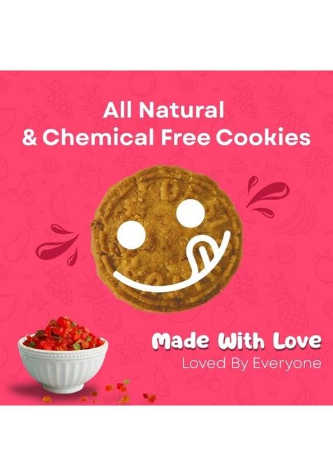 Desi Culture fruit biscuit/Cookies 200g | Crunchy Handmade Bakery-Style Biscuits Tea Time Snack Eggless Vegetarian Cookies for Kids & Adults Healthy Sweet Treat Fresh Hygienic Pack