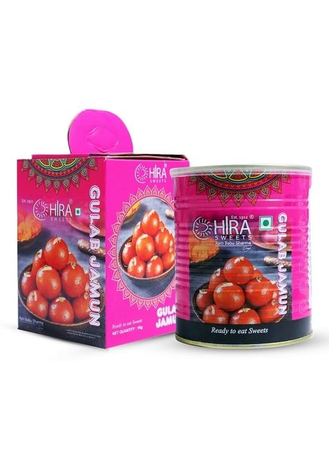 HIRA SWEETS Gulab Jamun 1kg Tin | Fresh Traditional Indian Mithai Ready to Eat Perfect Festive Gift Box No Added Colors Ideal for Celebrations & Gifting