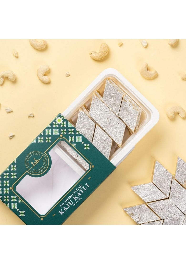 THE SWEET BLEND Sugar-Free Kaju Katli 250 g | Gluten-Free Indian Mithai Sweetened with Stevia No Added Sugar Authentic Taste Gift Box Ideal for Diwali