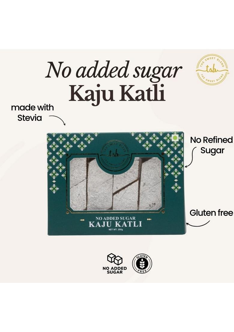 THE SWEET BLEND Sugar-Free Kaju Katli 250 g | Gluten-Free Indian Mithai Sweetened with Stevia No Added Sugar Authentic Taste Gift Box Ideal for Diwali