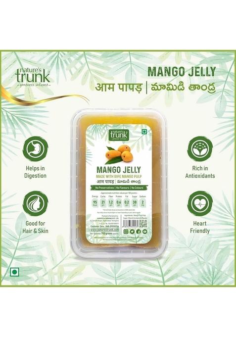 Natures Trunk Mango Jelly | 750 g Aam Papad Mamidi Thandra Sun Dried Traditional Fruit Snack Ripe Pulp No Preservatives Natural Sweet Candy