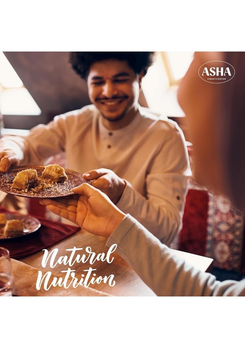 ASHA SWEET CENTER SWEETS Combo Gifting Pack of Baklava Assorted 430g with Navrathana Mixture 250gm | Premium Perfect For And Snacking Turkish Delight Made Fresh Ingredients Tea Time