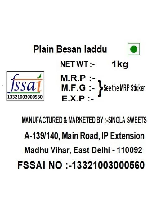 Singla Sweets Premium Besan Laddu Box 1kg