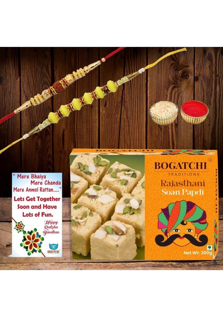 BOGATCHI Cultural Special Soan Papdi, Premium Gift for Traditional Indian Celebrations, 200g