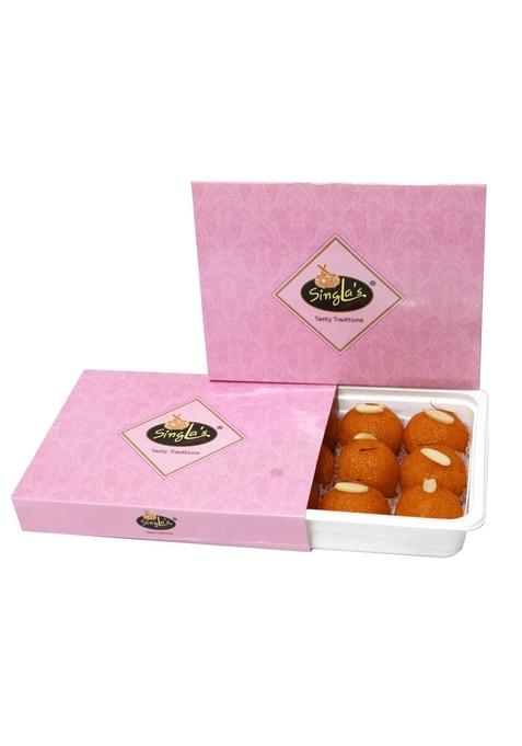 Singla Sweets Motichoor Laddu 500g, Very Delicious, Mithai, Vacuum Packing Box