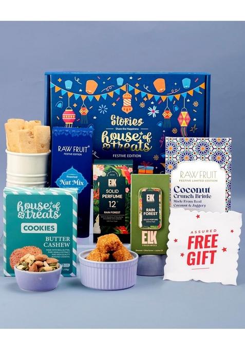 HYPERFOODS Christmas Gifting For Family and Friends Chocolates Gift Pack Dry Fruits Rain Forrest Solid Perfume Stories Hamper Gifts New Year