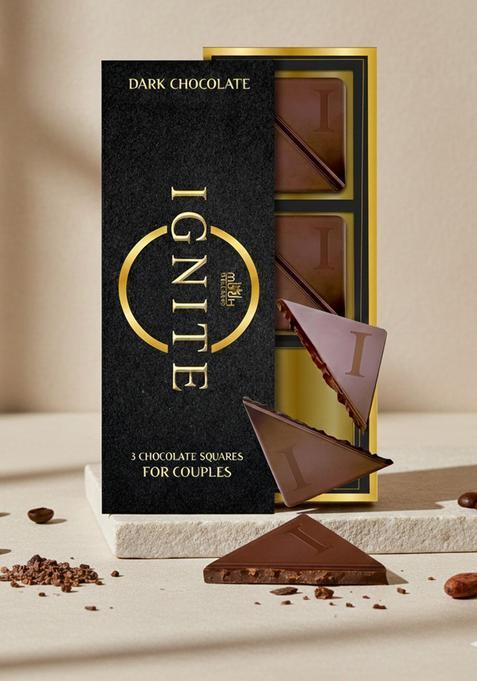MBDH Wellness Ignite Chocolate Bars (1 Box) | Luxurious Dark For Uplifting Mood & Vitality Ideal Men Women,Vegetarian Gluten-Free Delight, 60 Gram — view on Indya