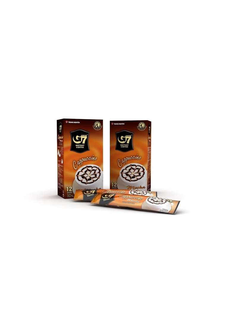 Trung Nguyen G7 Instant Cappuccino Mocha Coffee | Vietnamese Gourmet Coffee- Box 12 Sticks*18gms, net weight:216gms - Indya
