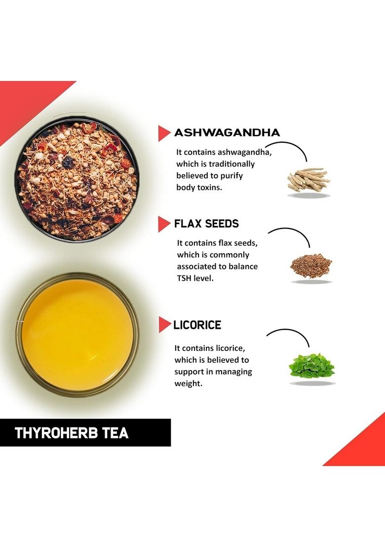 TEACURRY Thyroid Tea Bags|30 Bags,1 Month Pack|Helps With Support (Tsh T3 T4),Manage Weight,50 Gram