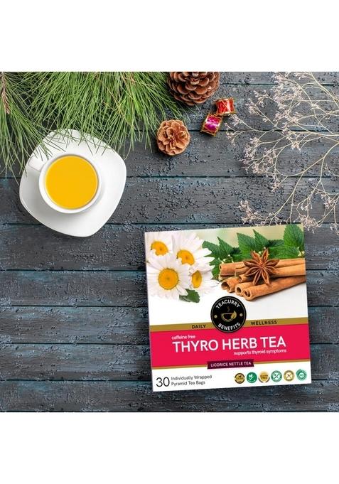 TEACURRY Thyroid Tea Bags|30 Bags,1 Month Pack|Helps With Support (Tsh T3 T4),Manage Weight,50 Gram