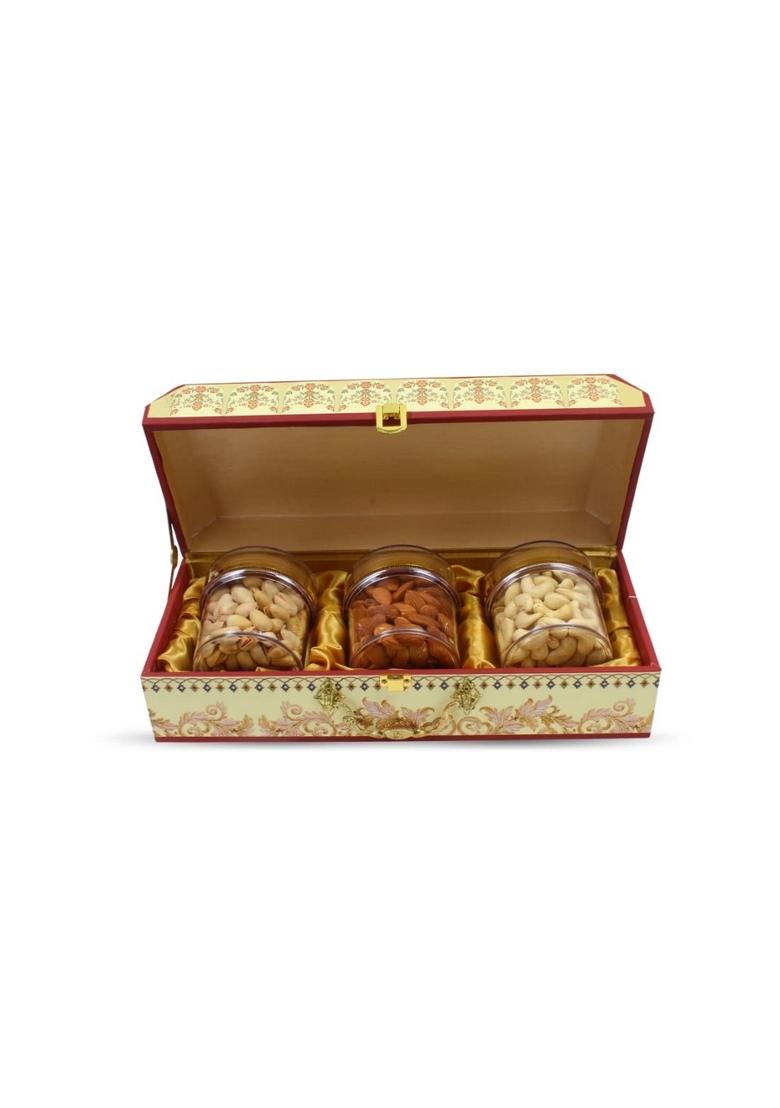 SAPPHIRE FOODS Diwali Gift Hampers Dry Fruit Pack Gifts In Jars for Employees Family Friends SF 39 3 Jar