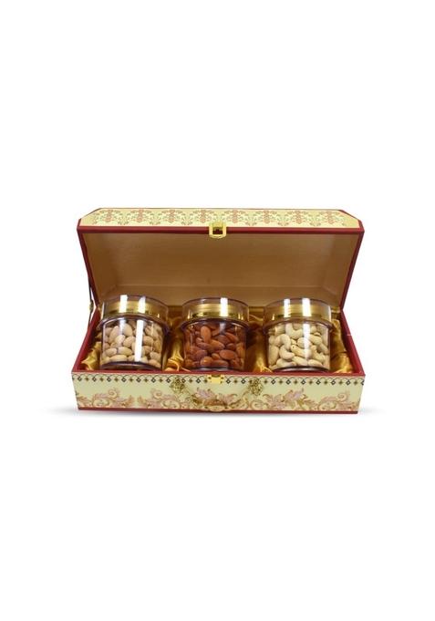 SAPPHIRE FOODS Diwali Gift Hampers Dry Fruit Pack Gifts In Jars for Employees Family Friends SF 39 3 Jar