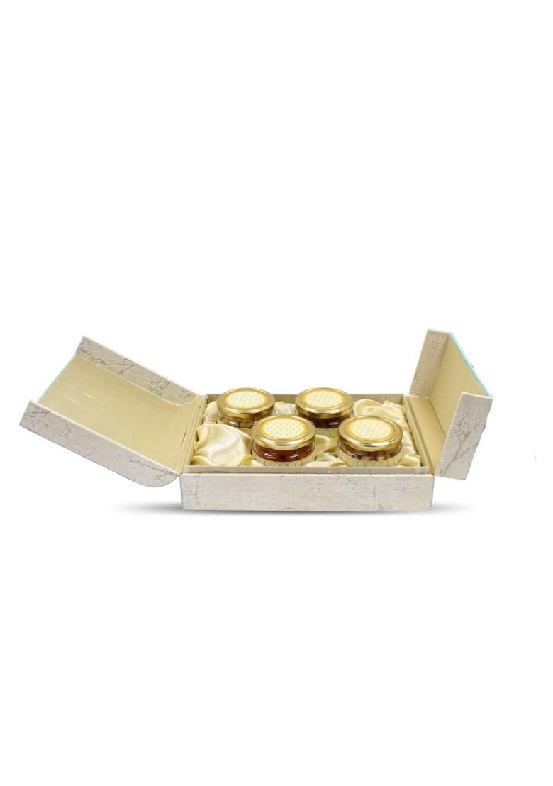 SAPPHIRE FOODS Rakhi Gift Hampers Dry Fruit Pack Gifts for Employees Family and Friends SF 086 4 Jar