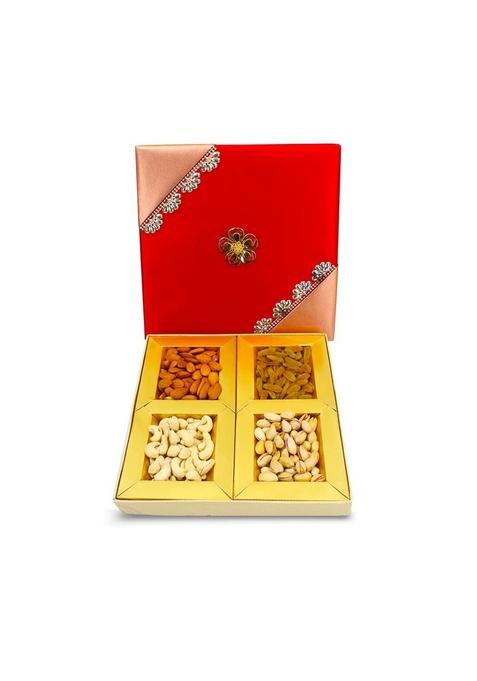 SAPPHIRE FOODS Rakhi Gift Hampers Dry Fruit Pack Gifts for Employees Family and Friends SF 152 A 12 *