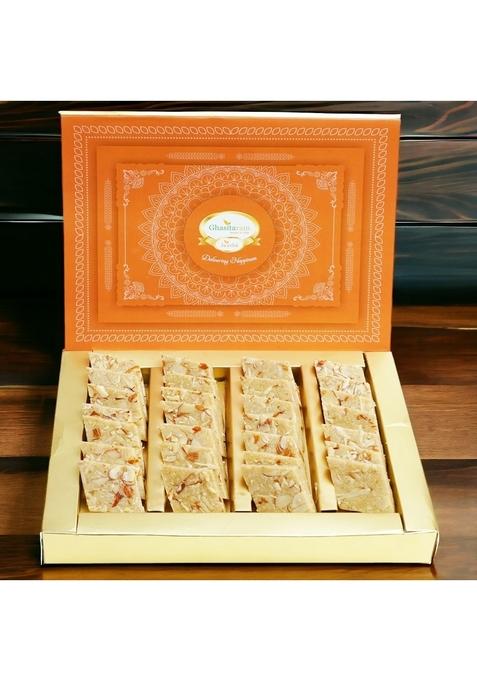 Ghasitaram Gifts Sugarfree Pure Kaju Katlis 400gms|Sugar Free Sweets|Diabetic Friendly|Diwali Sugar Sweets Box