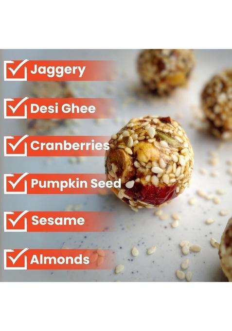 THE SWEET BLEND Fruit & Nut Til Ladoo Box 300g | Sugar-Free Sesame Jaggery Laddu Dry Healthy Sweets Snacks Assorted Gift Hamper Ideal Diwali