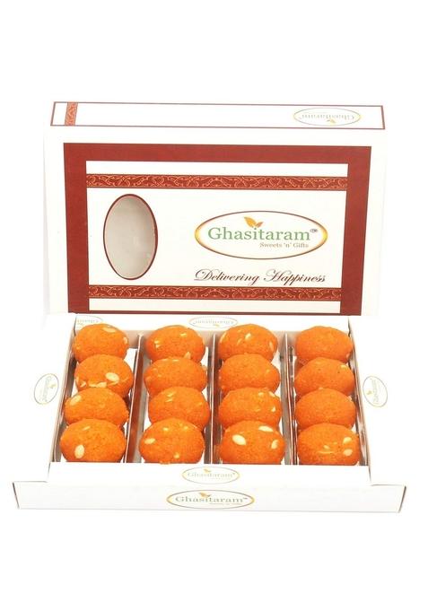 Ghasitaram Gifts Sweets Motichoor Laddoo/Boondi Laddoo Box (400 GMS)|Gift for Diwali Gifts,Holi,Rakhi,Valentine,Christmas,Birthday,Anniversary,Her,Him|