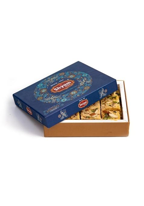 shyam sweets Patisa 400g | Traditional Indian No added Colours or Preservatives Mithai Crunchy Almonds & Pistachios Sweet Great Gift Pack for Family