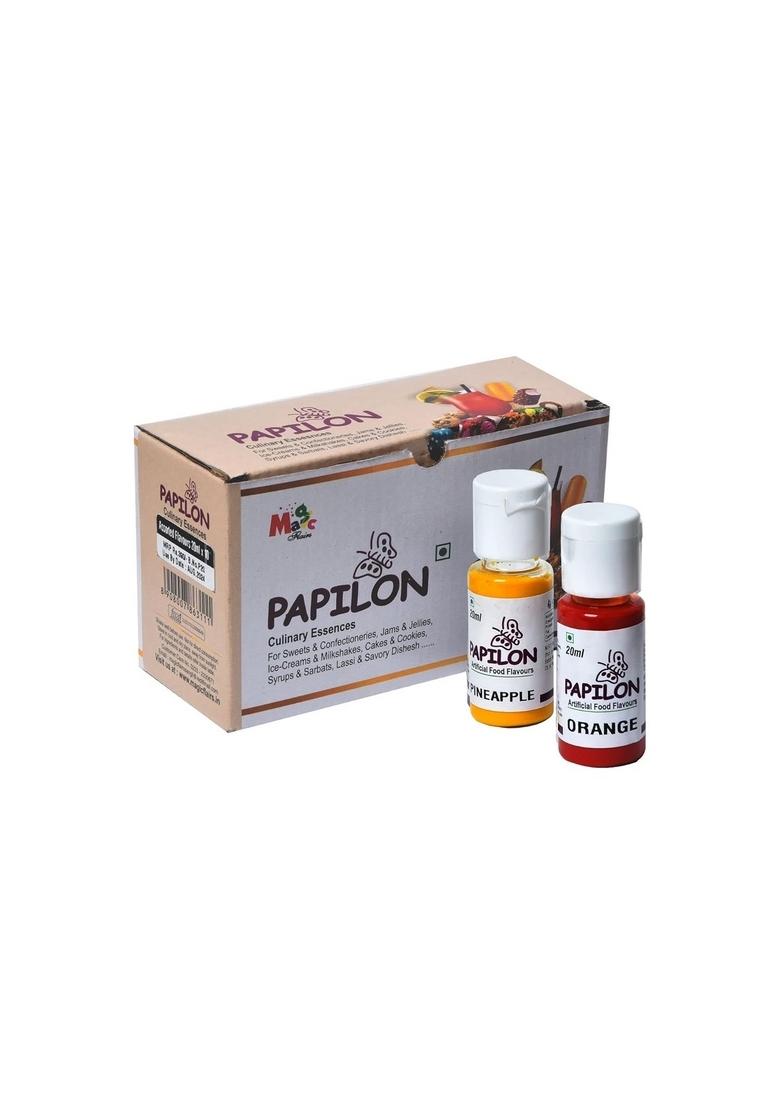 PAPILON Set of 6 Flavouring Emulsions 20ml l For sharbat/Icecream/icegola/cake/cookies