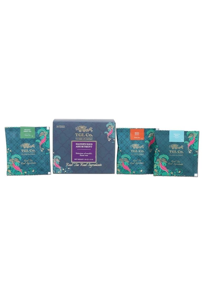 TGL Co. The Good Life Company Handpicked Assortment-Assorted Black Tea Collection (16 Bags) Pack Of 2,170 Grams
