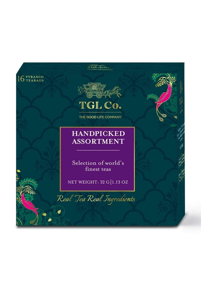 TGL Co. The Good Life Company Handpicked Assortment-Assorted Black Tea Collection (16 Bags) Pack Of 2,170 Grams