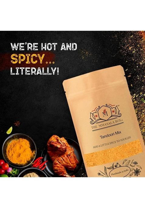 THE MMASALA BOX CO. Grill Mix Spices-Tandoori Mix,Malai Tikka Mix&Kasundi Mix|Marinade For Hot&Sweet Chicken|Perfect Barbecue,Fries,&Gravy Aromatic Blend(Pack Of 3-100Gm)
