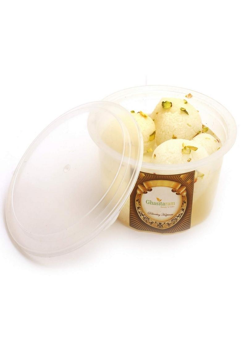 Ghasitaram Gifts Fresh Rosgullas Pack Small |Sweets|Sweets Gift Pack|Diwali Sweets|Indian Mithai|Diwali Sweets Box|