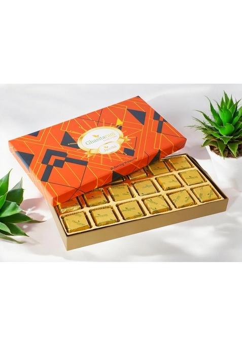 Ghasitaram Gifts MEWA Bites in Designer Box 18 pcs|Sweets|Sweets Gift Pack|Diwali Sweets|Indian Mithai|Diwali Sweets