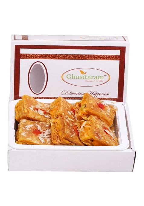 Ghasitaram Gifts Diwali - Puffed Dryfruit Pastry Bites 200 GMS |Sweets|Sweets Gift Pack|Diwali Sweets|Indian Mithai|Diwali Sweets Box